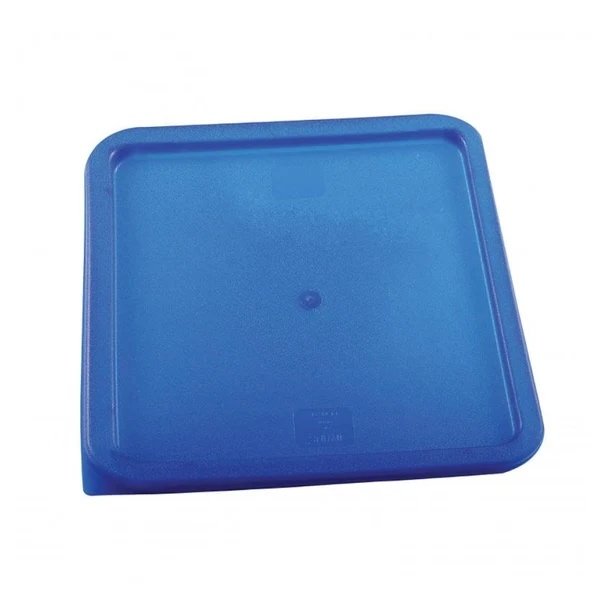 Blue Polyethylene Square Lid for 12 / 18 / 22 Qt. Containers - 80202
