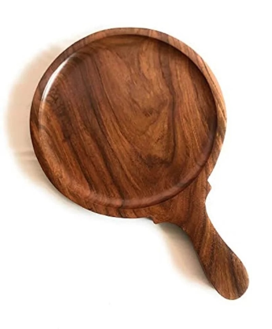 Wooden 12″ Pizza Board with handle