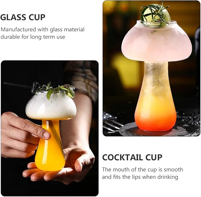 Mushroom Shape Cocktail Glass 350 ML.