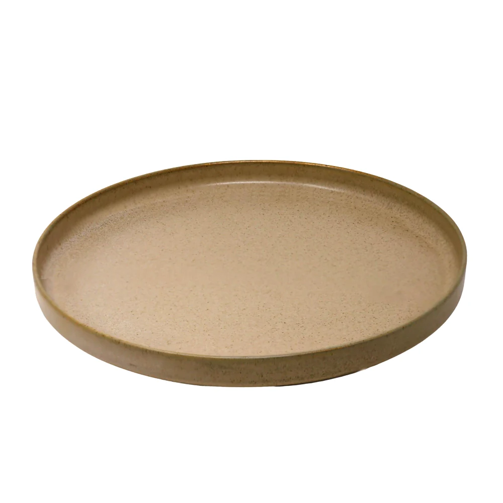 PANACHE Porcelain 9.8" Obelisque Round Porcelain Plate - 12/Case - ELPS25 OBELISQUE