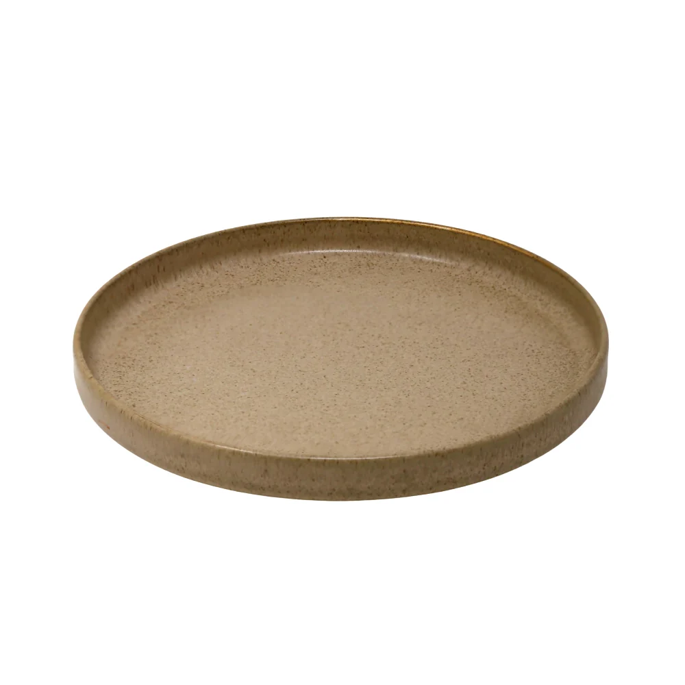 Porcelain Round Obelisque Light Plate - 7.9" 12/Case