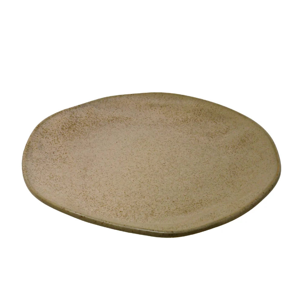 10.8" Obelisque Round Flat Plate - 24/Case - ORG 27 OBELISQUE