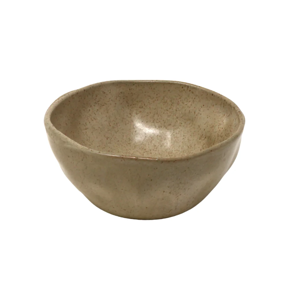 6" Organic Shape Porcelain Bowl - 16/Case - ORG 15 OBELISQUE