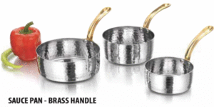 SS Sauce Pan with Brass Handle (No.1)