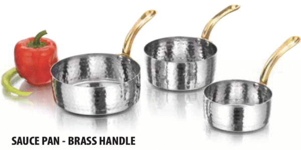 SS Sauce Pan with Brass Handle (No.1)