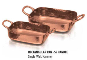 Rectangular Pan Rose Gold 17 cm.