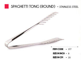 Stainless Steel Spaghetti Tong 8"