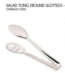 Stainless Steel Salad Tong 8"