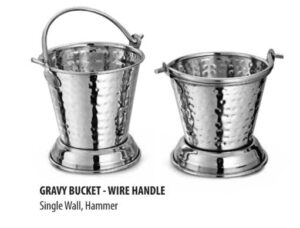 SS Gravy Bucket Hammered