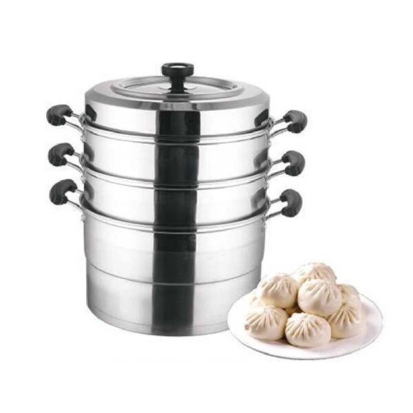 Stainless Steel Steamer 3 Tier with Lid