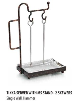 Tikka Server with MS Stand 2 Skewers